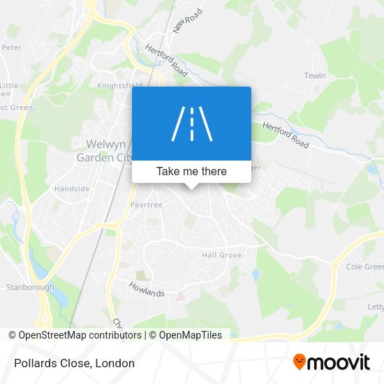Pollards Close map