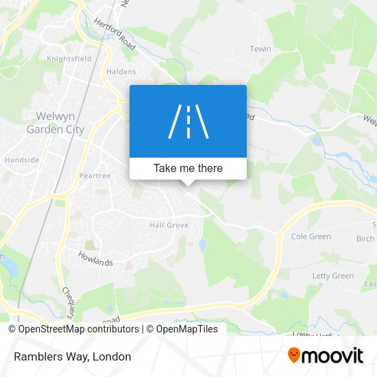 Ramblers Way map