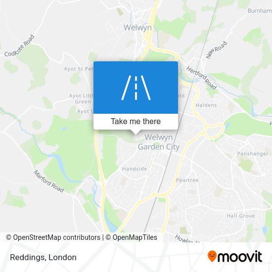 Reddings map