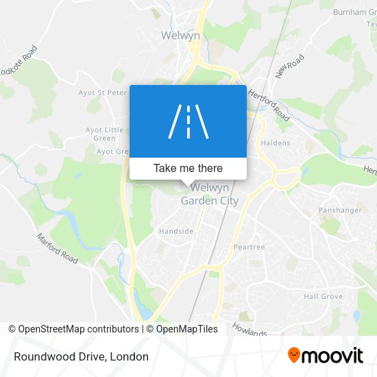 Roundwood Drive map
