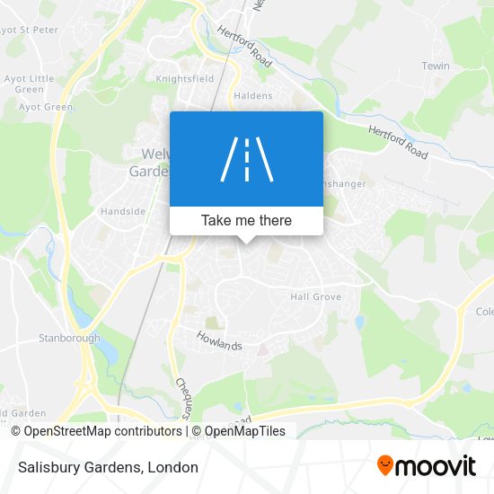 Salisbury Gardens map