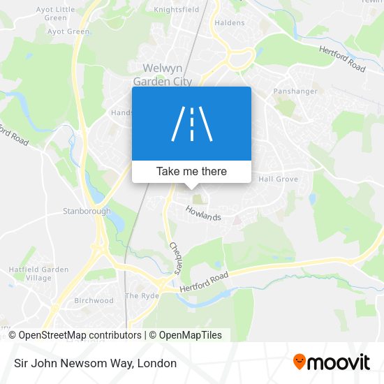 Sir John Newsom Way map