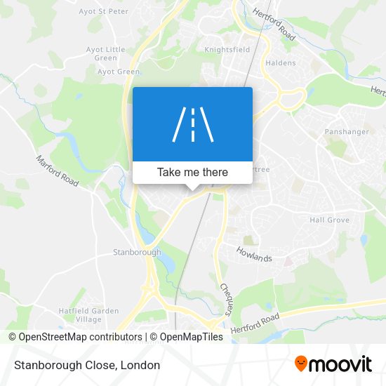 Stanborough Close map