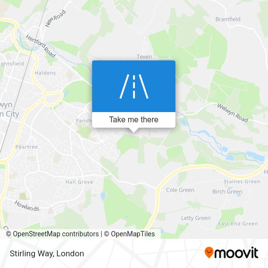 Stirling Way map