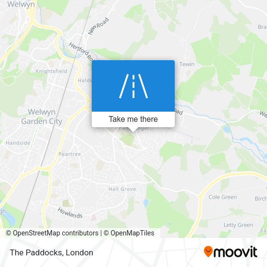 The Paddocks map