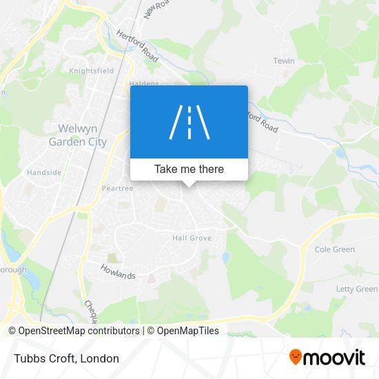 Tubbs Croft map
