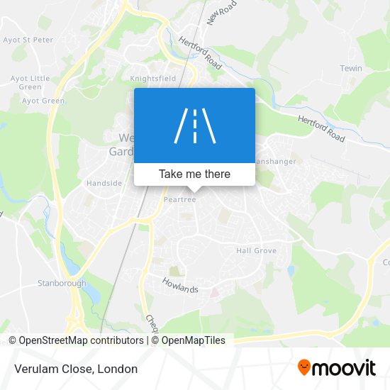Verulam Close map
