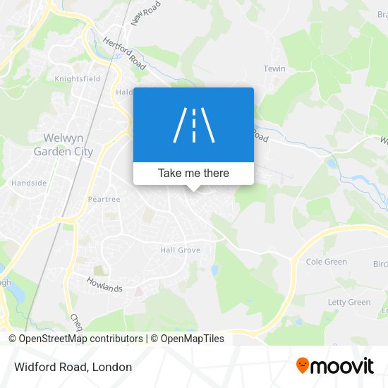 Widford Road map