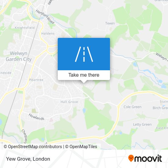 Yew Grove map