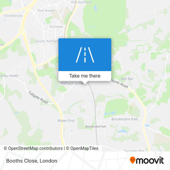 Booths Close map