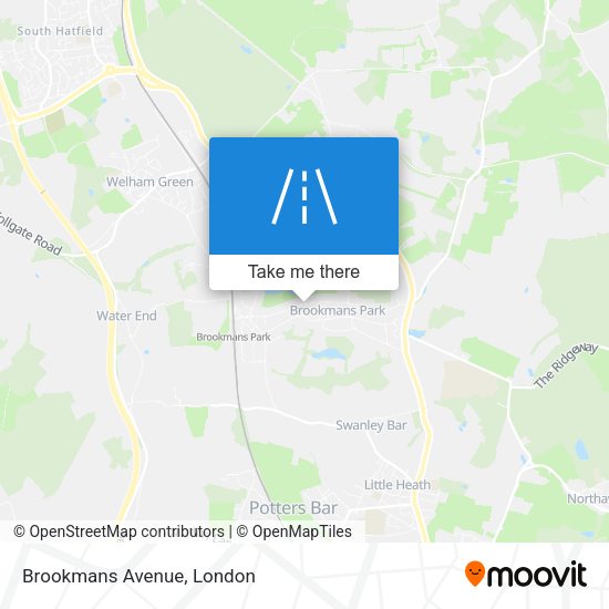 Brookmans Avenue map
