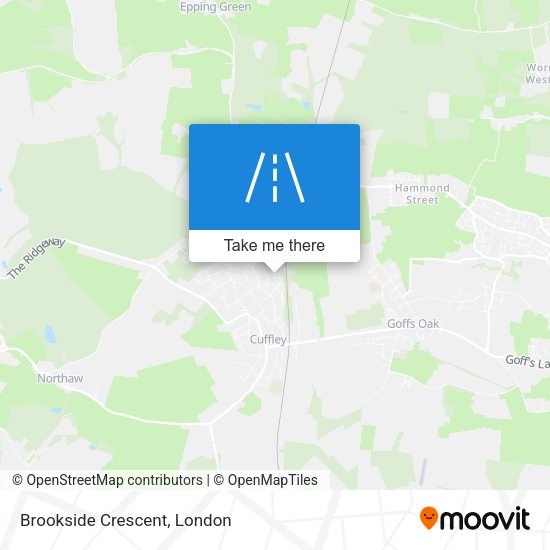 Brookside Crescent map