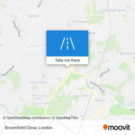 Broomfield Close map