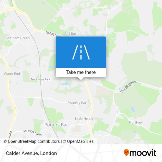 Calder Avenue map