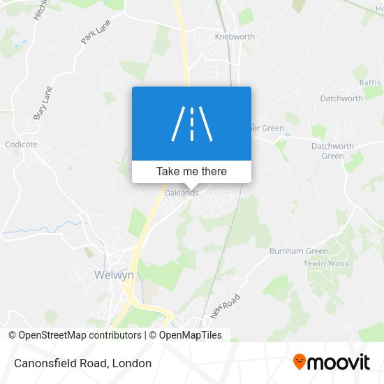 Canonsfield Road map