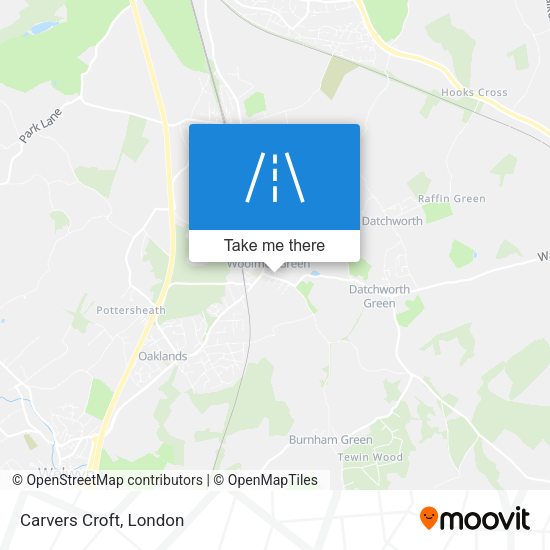 Carvers Croft map