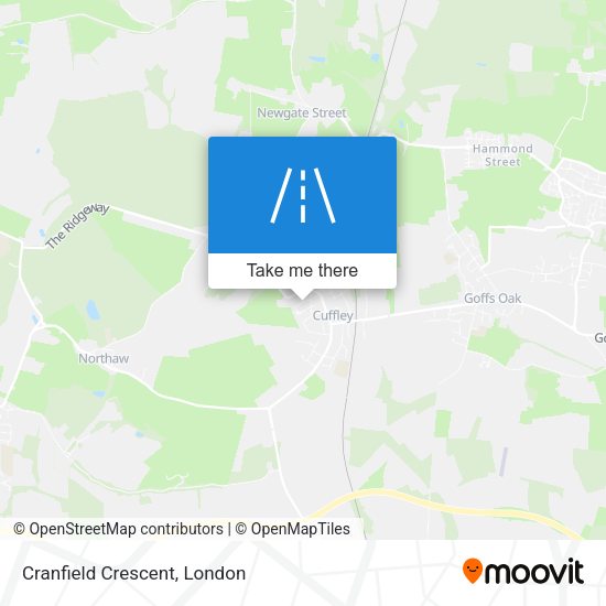 Cranfield Crescent map