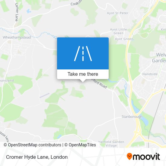 Cromer Hyde Lane map