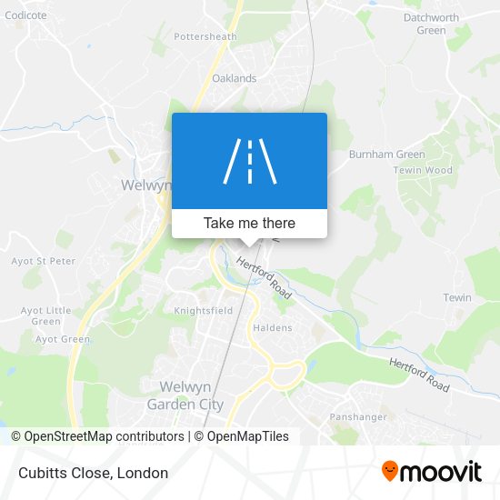 Cubitts Close map