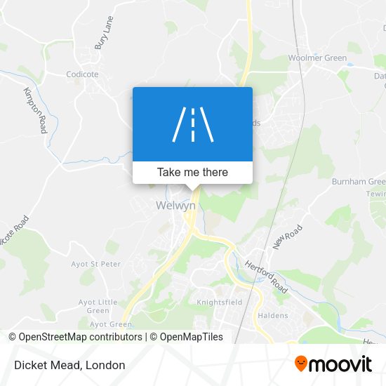 Dicket Mead map