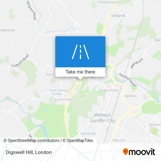 Digswell Hill map