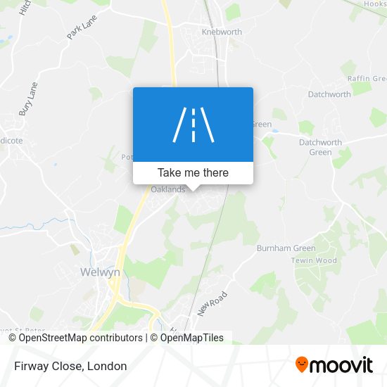 Firway Close map