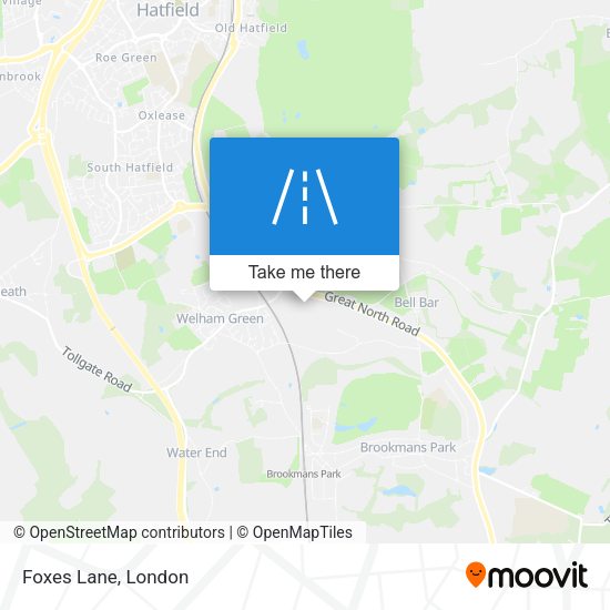 Foxes Lane map