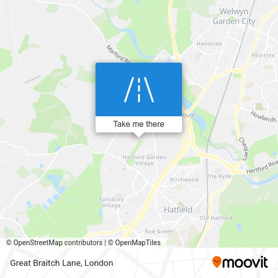 Great Braitch Lane map