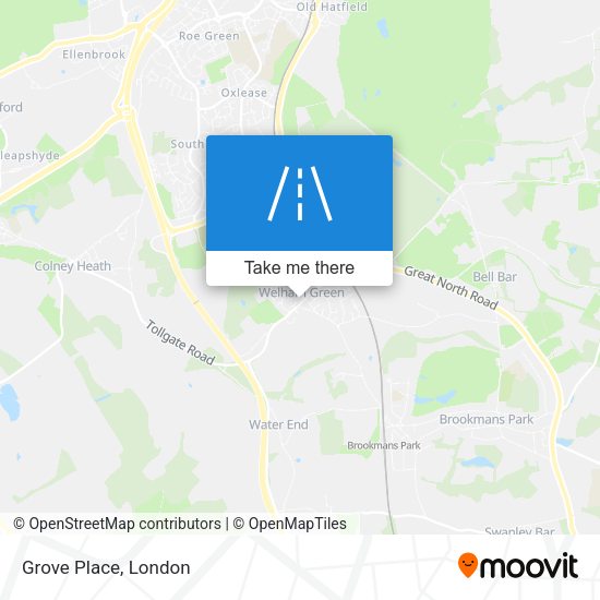 Grove Place map
