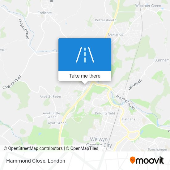 Hammond Close map