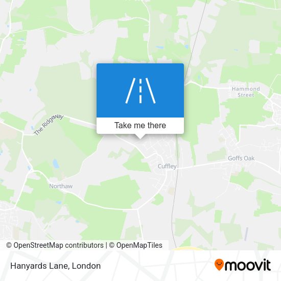 Hanyards Lane map
