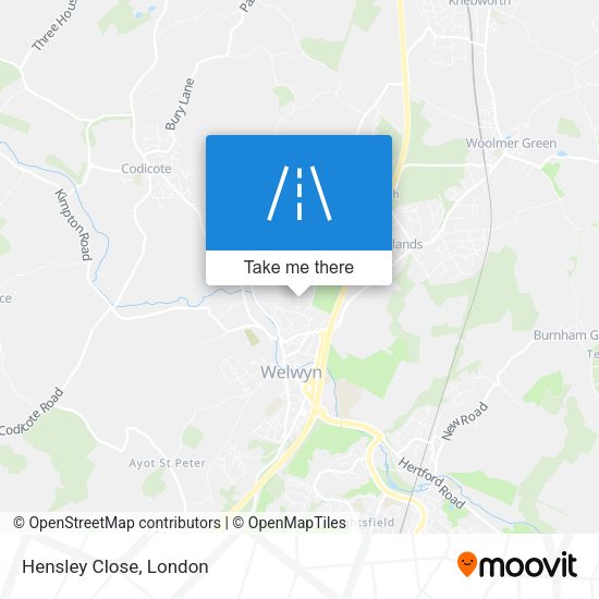 Hensley Close map