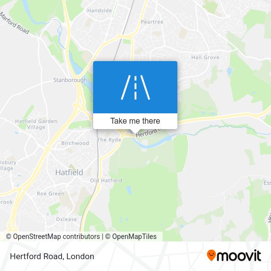 Hertford Road map