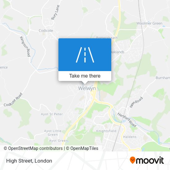 High Street map