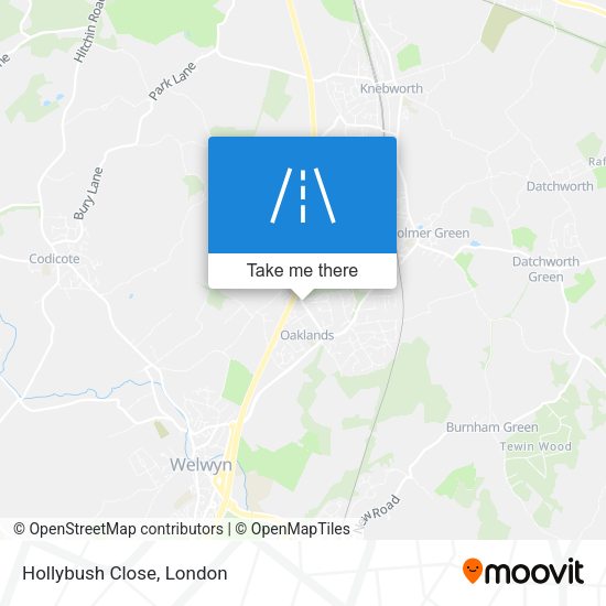 Hollybush Close map