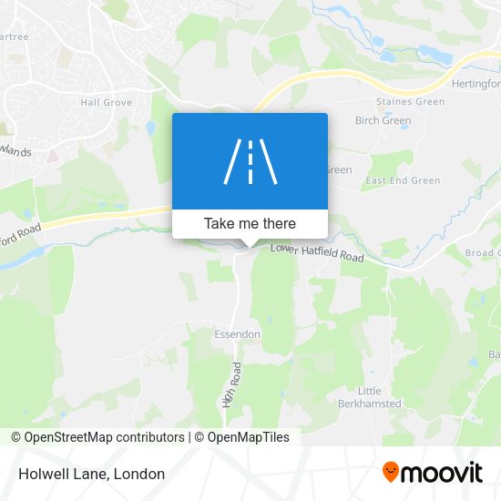 Holwell Lane map