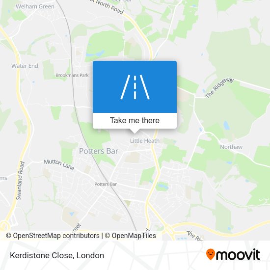Kerdistone Close map