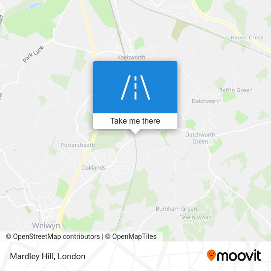 Mardley Hill map