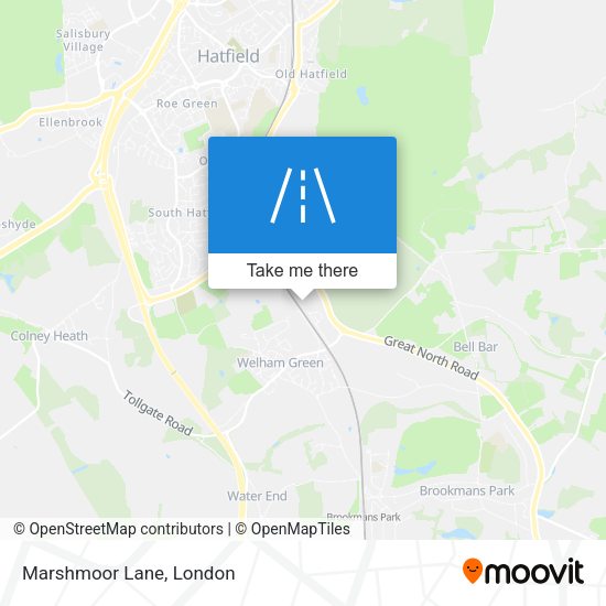 Marshmoor Lane map
