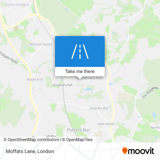 Moffats Lane map