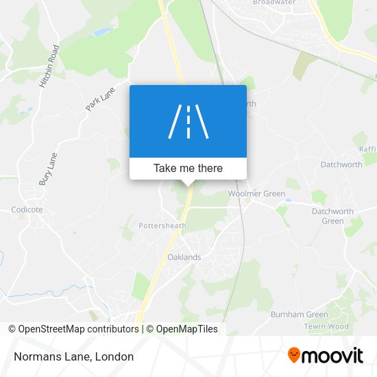 Normans Lane map