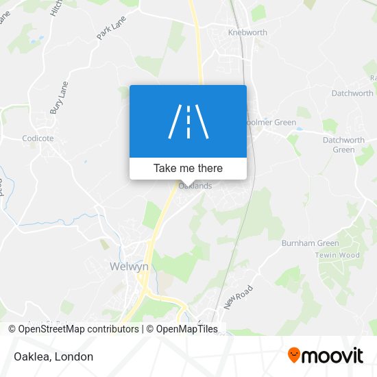 Oaklea map