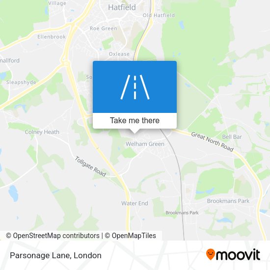 Parsonage Lane map