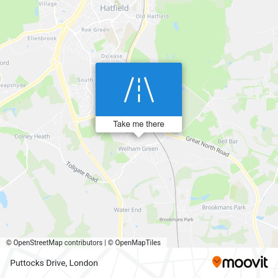 Puttocks Drive map