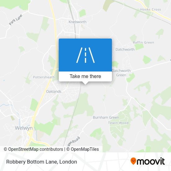 Robbery Bottom Lane map