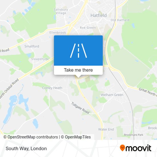 South Way map