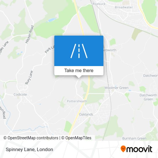 Spinney Lane map