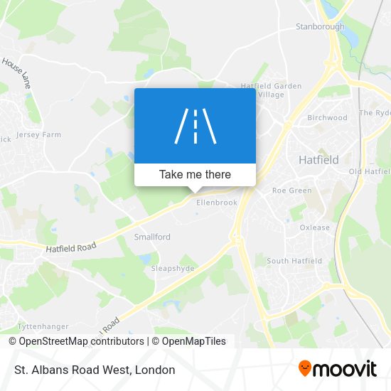 St. Albans Road West map