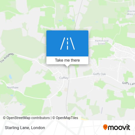 Starling Lane map