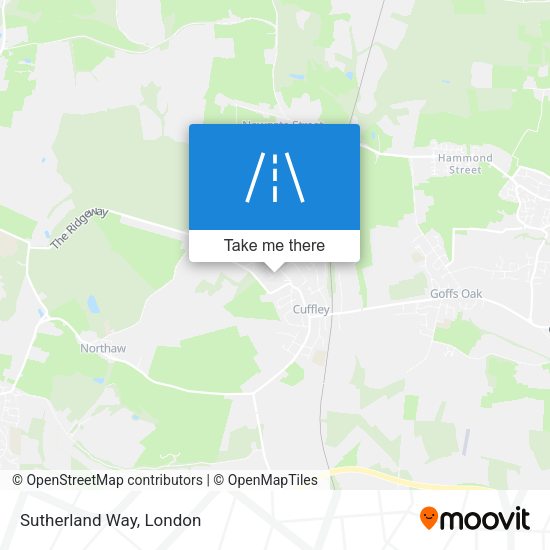 Sutherland Way map